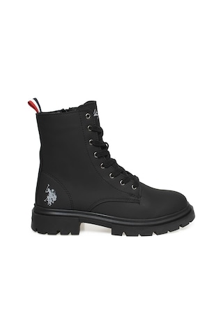 U.S. Polo Assn. Halles Rahat Sıcak Astar Fermuarlı Kadın Bot Siyah