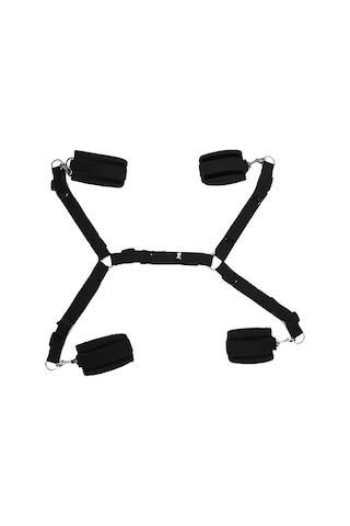 Asil Esaret Maskeli Fantezi Kadın El Ayak Kelepçe Yatak Bağlama S