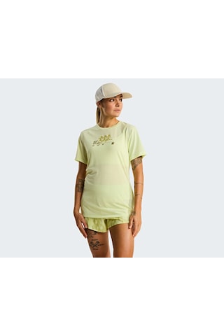 The North Face W Bıtmap Sılhouette Short Sleeves Tee-gr Kadın Outdoor Tişörtü Nf0a8g0cg6o1 Sarı