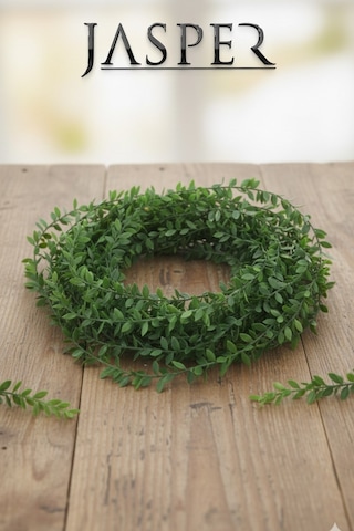 Jasper Dekoratif Yapraklı Tel 7 Metre Süs Çiçek Dış Mekan İç Mekan Doğalgaz Borusu Süsü