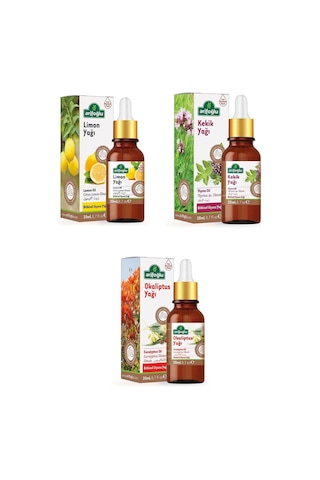 Arifoğlu Limon Yağı + Kekik Yağı + Okaliptus Yağı 3 x 20 ML