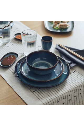 Ikea Gladelig Yemek Takımı 24 Parça Mavi