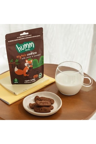 Organik Keçiboynuzlu Ve Fındıklı Vegan Kurabiye 55 Gr
