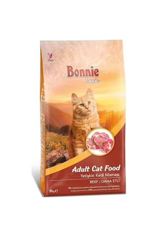Bonnie Biftekli Yetişkin Kedi Maması 10 KG