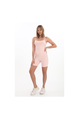 Penyebizden İnce Askılı Body Tulum -pembe