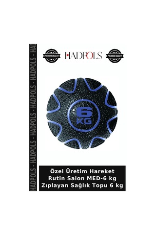 Özel Üretim Hareket Rutin Salon Med-6 Kg Zıplayan Sağlık Topu 6 Kg