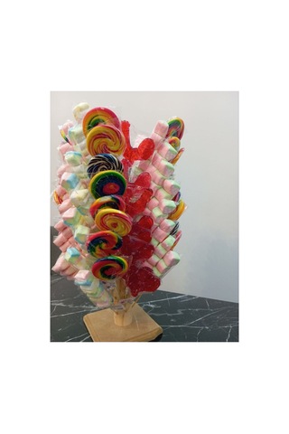 Marshmallow Lolipop Şekerleme 100 Adet Sosyete-horoz Şeker-stand Dahil Parti -doğum Günü-çocuk Vb.