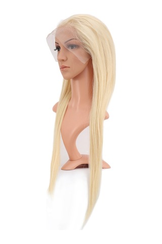 Gerçek Front Lace Düz Platin Tül Peruk - 65-70cm