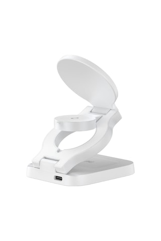 Havit W3038 Katlanabilir 3'ü 1 Arada Kablosuz Şarj Cihazı 15w - Beyaz