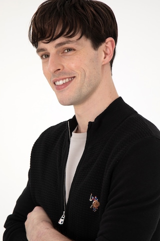 U.s. Polo Assn. Erkek Siyah Hırka Triko 50288871-vr046 Siyah