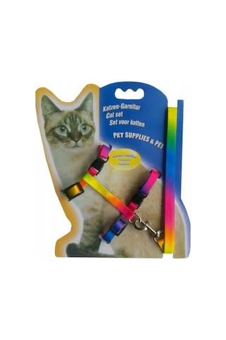 3 Adet Multicolor Ayarlanabilir Kedi Tasması 120 Cm