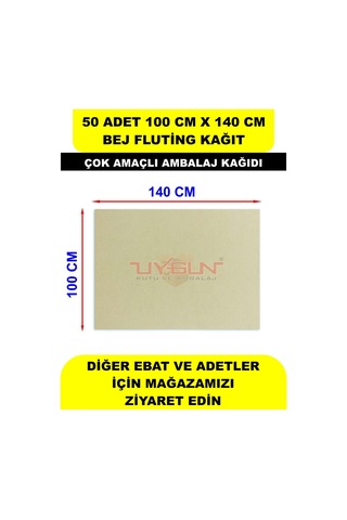 50 Adet 100cm X 140cm 100 Gr. Fluting Bej Ambalaj Kağıdı, Çeyiz Ev Eşyası Hediye Ürün Paketleme, Çocuk Etkinlikleri