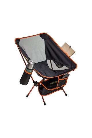 Kamp Sandalyesi Katlanır 3 Cepli Portatif Çantalı 150 KG Taşıma Kapasitesi