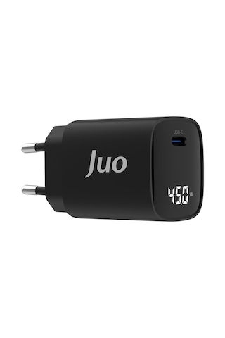 Juo 45W Gan Led Ekranlı Type-C PD Şarj Cihazı iPad & Android & Notebook Uyumlu Şarj Aleti