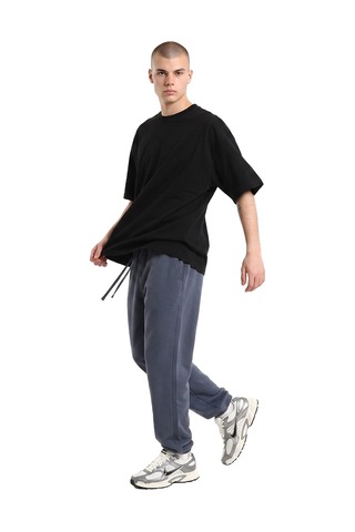 Sportive Corin Oversize Erkek Siyah Günlük Stil T-shirt 26ye0016-syh