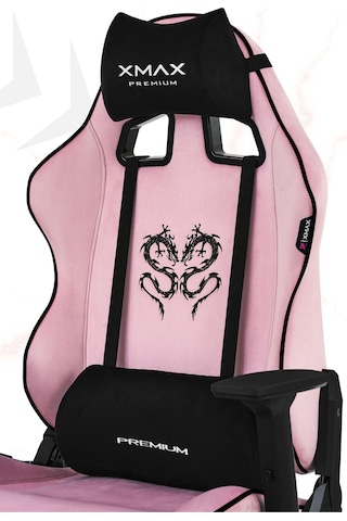 Rio Balerion Terletmez Kadife Kumaş Pembe Gaming Oyuncu Koltuğu - 2 Pembe