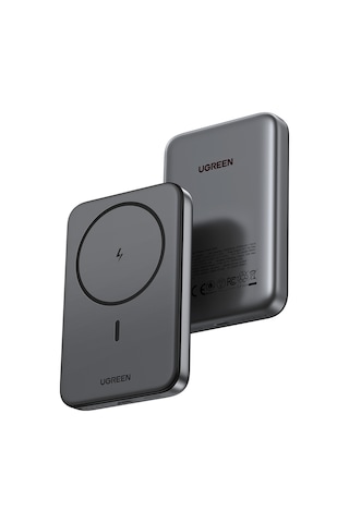 Ugreen 10.000 Mah 20w Magsafe Wireless Kablosuz Hızlı Powerbank, Siyah, 25919