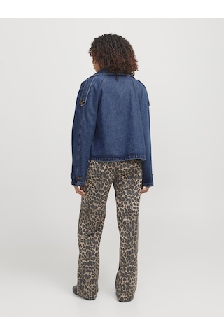 Jack & Jones Kadın Kısa Denim Trençkot - Carlie - 12269054 Medium Blue Denim Çok Renkli