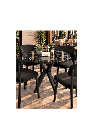 Mutfak Cafe Balkon Bahçe Restoran Yemek Masası 70x70 Siyah Siyah Traverten Yuvarlak Siyah Mermer - Siyah Siyah Mermer - Siyah Mutfak Cafe Balkon Bahçe Restoran Yemek Masası 70x70 Siyah Siyah Traverten Yuvarlak Siyah Mermer - Siyah Siyah Mermer - Siyah
