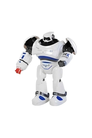 Karsan Uzaktan Kumandalı Robot 34 Cm Işıklı Sesli Yürür Sensörlü Eğlenceli Oyun Arkadaşı