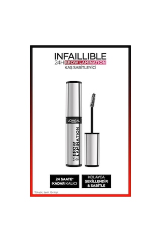 L'Oréal Paris Infaillible 24H Brow Lamination Şeffaf Kaş Sabitleyici