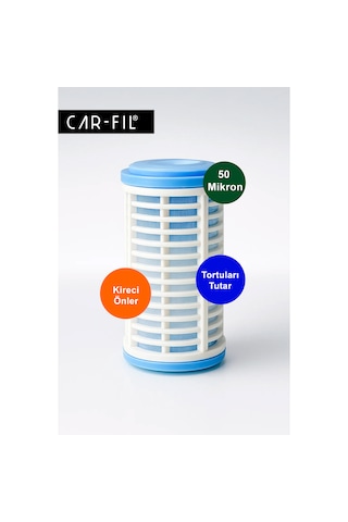Car-fıl Crf-5-ys-eu Taşınabilir Su Filtresi 5" Yıkanabilir 50 Mikron Kartuş Kum, Çamur, Pas Ve Kireci  Karavan, Tekne, Tiny House Ve Kamp İçin Tesisat Koruması  Bahçe Hortumlarıyla Tam Uyumlu Taşınabilir Filtre