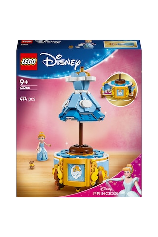 LEGO® ǀ Disney Princess Sindirella'nın Elbisesi 43266 - 9 Yaş ve Üzeri Prenses Seven Çocuklar için Yaratıcı Oyuncak Yapım Seti (474 Parça)
