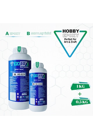 Ultra Şeffaf Hızlı Hobby Epoxy Epoksi Reçine İnce Döküm Fast 1...