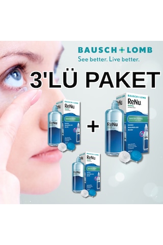 Bausch & Lomb Renu Multiplus Lens Solüsyonu 3'lü Paket 360 Ml