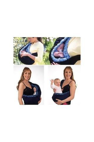 Trendooze Yenidoğan Vücut Mavi Koşum Kırmızı Ekose Çapraz Büyük Bebek Askısı Lz