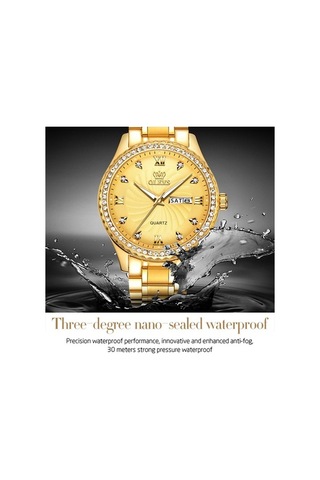 Fastbuy Erkekler Olevs 5565 Moda Paslanmaz Çelik Kayış Elmas Kuvars İzle, Beyaz Çok Renkli Su Geçirmez Çok Renkli