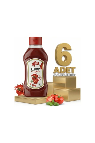 Afia Acılı Ketçap 6x550 Gr