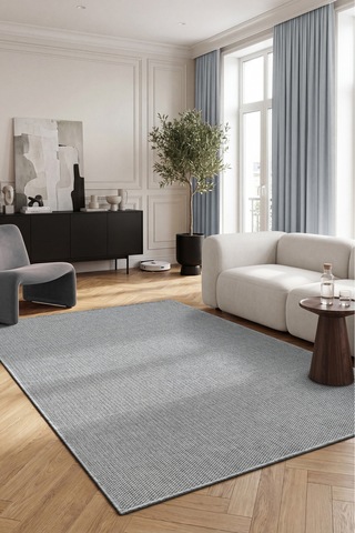 Kaymaz Taban Yıkanabilir Krem Halı Jüt Kilim Yıkanabilir Örme Gri Sisal Kilim Gri Gri