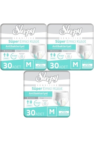 Sleepy Sensitive Emici Külot Medium 90 Adet 3x30 Paket M