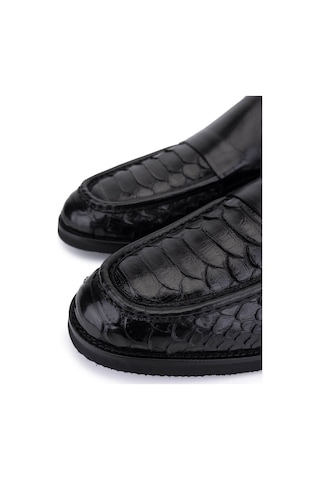 Tamer Tanca Erkek Hakiki Deri Siyah Loafer Ayakkabı 1100 2000 Erk Ayk Sk25-26 Sıyah Yln/bfl Siyah