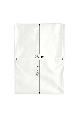 Arma Naksan Şeffaf Bakkaliye Şarküteri Bakliyat Şeker Torbası Poşeti 4'lük 1 KG 28 x 45 CM 115 Adet