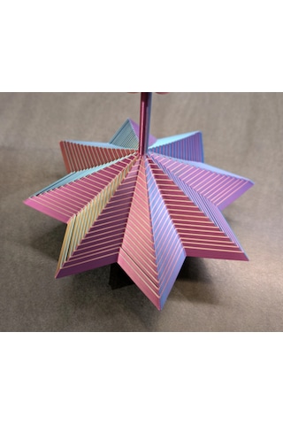 3d Baskı Geometrik Fraktal Stres Yıldızı