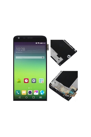 Lg G5 H850 Lcd Ekran Dokunmatik Siyah Çıtalı