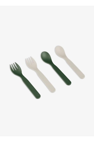 Citron Bio-based 2'li Çatal Kaşık Takımı Ve Kutusu - Green - Cream 1196953