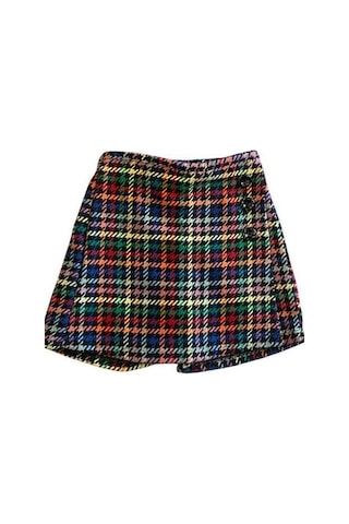 Kız Bebek Desenli Şort Etek-15034 Çok Renkli