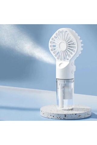 White 1 Adet Taşınabilir El Sprey Fan, Su Püskürtme Su Buharlı