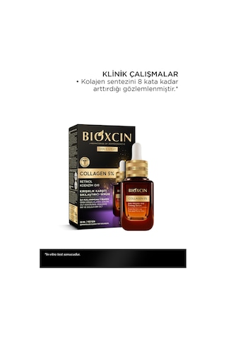 Bioxcin Collagen 5% Kırışıklık Karşıtı Sıkılaştırıcı Serum 30 ml - Koenzim Q10 Retinol