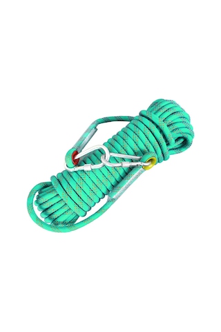 Geeksen 10mm Dayanıklı Nilon Tırmanma Kordonu, 850kg Yük Taşıma, Dağcılık-kurtarma-yüksek Yer Çalışmaları İçin Yeşil 10m Yeşil