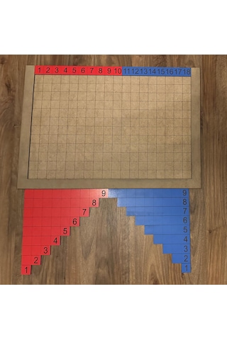 Montessori Şerit Toplama Tablası