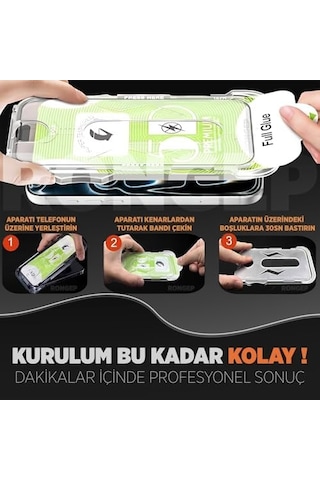 Apple İphone 17 6.3" İçin Kolay Kurulum Ekran Koruyucu Otomatik Toz Toplayan Hava Kabarcığı Bırakmayan Dokunmatik Ve Görüntü Kalitesini Bozmayan İphone 17 Ekran Koruyucu Cam