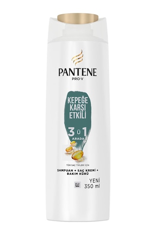 Pantene Kepeğe Karşı Etkili 3'ü1 Arada Şampuan 350 ML