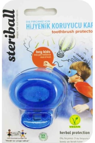 Steriball Çocuklar için Diş Fırçası Koruma Kabı Steriball Çocuklar için Diş Fırçası Koruma Kabı