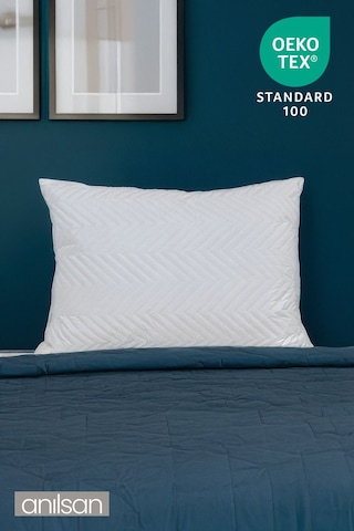 Klimalı Ortopedik Yastık - Yumuşak Ve Hava Kanallı 50x70 Cm, 700 Gr Premium Silikon Beyaz