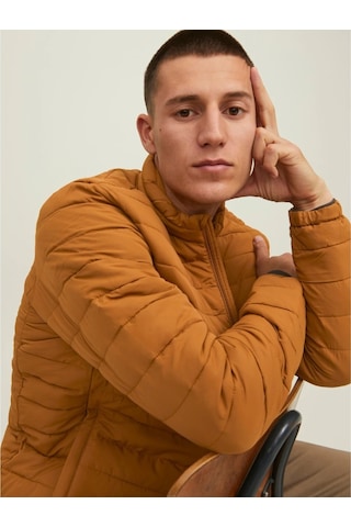 Jack & Jones Jack&Jones Recycle Puffer Collar Erkek Kahverengi Mont 12211129-Rub Kahverengi