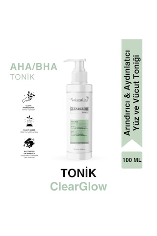 Clearglow Tonik Aha/bha Arındırıcı Yüz&vücut 100 Ml